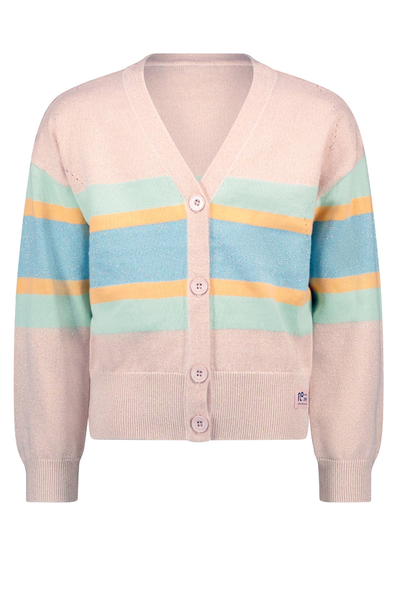NoNo Aloha long sleeved knitted cardigan with low v-neck