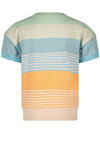 Meisjes Kes dropped sleeve s/sl knitted sweater van NoNo in de kleur Cream Mint in maat 134-140.