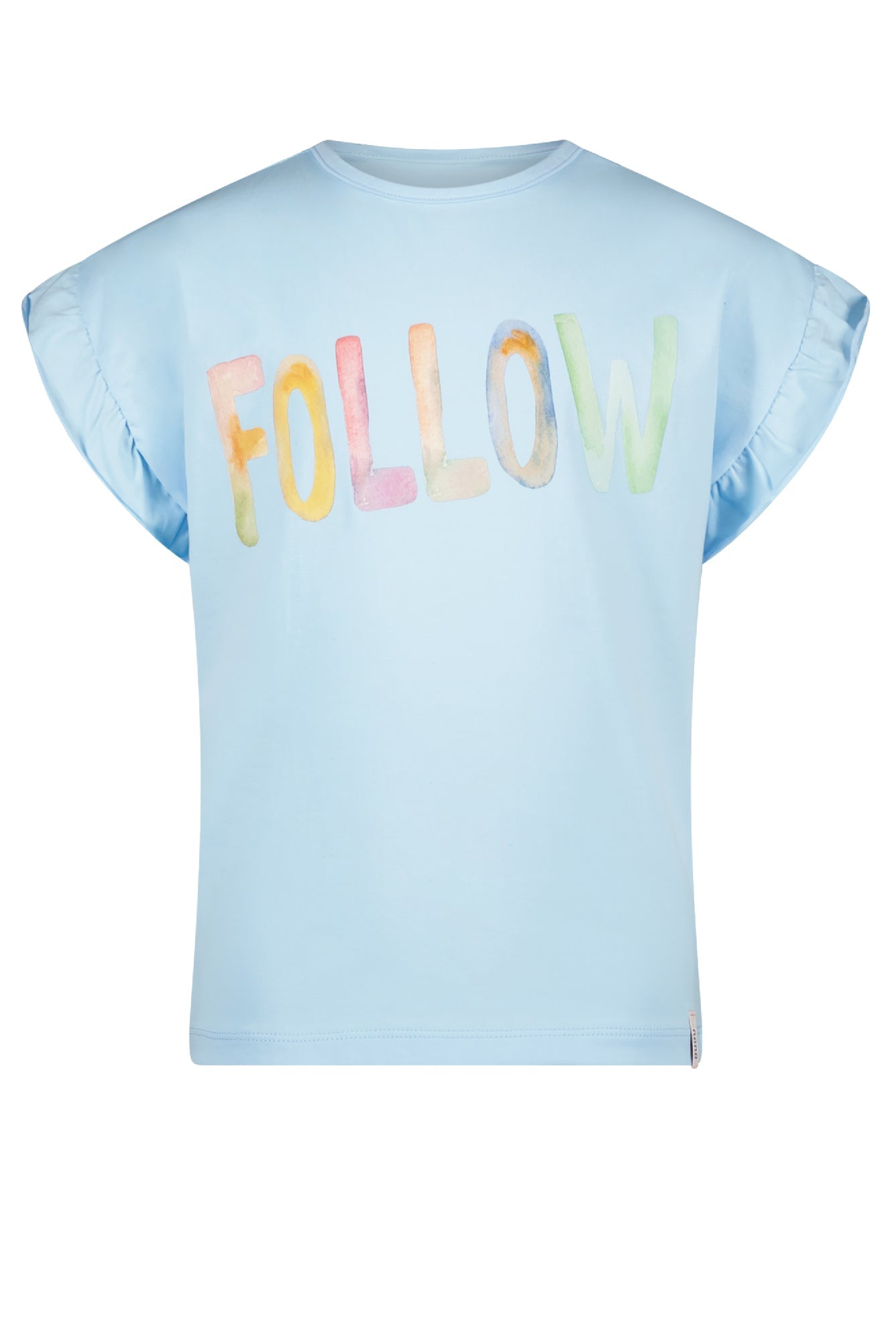 NoNo Kanou tshirt short ruffled sleeve with Follow print