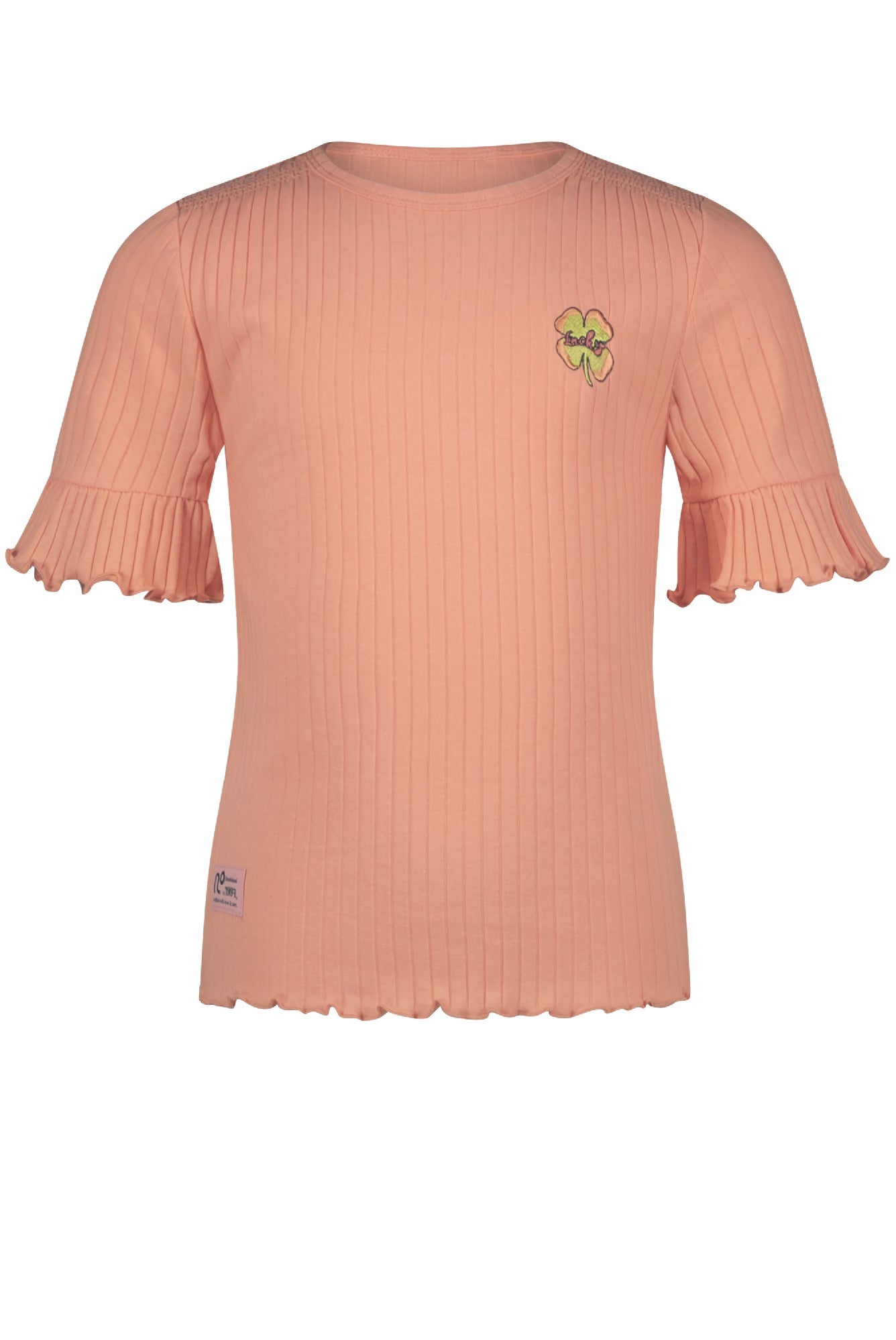NoNo Kapi rib jersey tshirt half sleeve with smock at shoulder