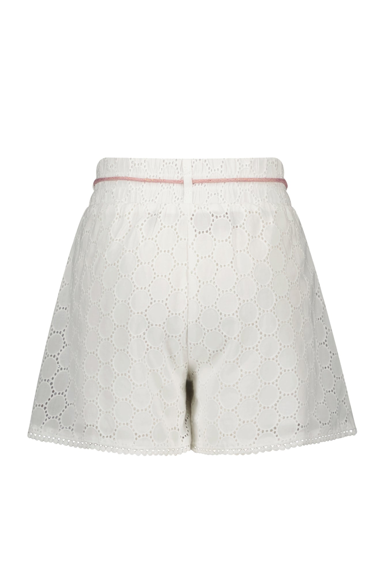 Meisjes Shampy embroidered wide fitted short van NoNo in de kleur Pearled Ivory in maat 134-140.