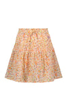 Meisjes Nellie skirt short with elastic details + short lining van NoNo in de kleur Sour Lime in maat 134-140.