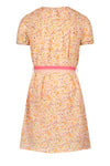 Meisjes Manil wide dress with smock detail at chest+elasticated waistband van NoNo in de kleur Sour Lime in maat 134-140.