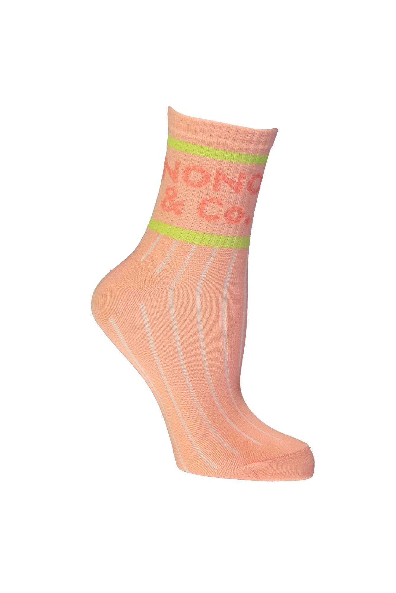 Meisjes Rosy sporty NONO & CO sock van NoNo in de kleur Light Peach in maat 122-140.