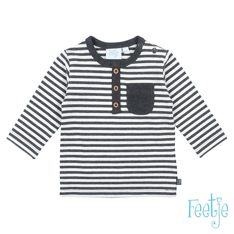 Baby, Antraciet melange, 68, Feetje,  Longsleeve, €10-€15