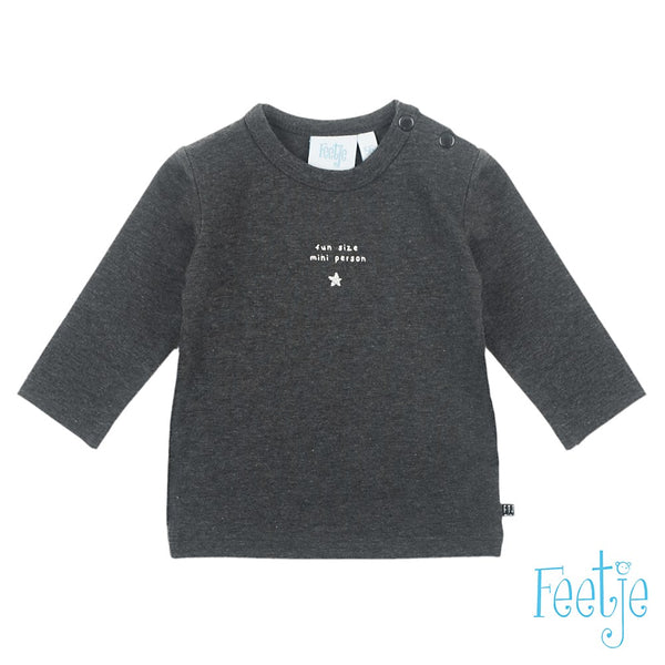 Baby, Antraciet melange, 68, Feetje,  Longsleeve, €10-€15