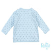 Baby, Blauw, 68, Feetje,  Omslagshirt, €10-€15
