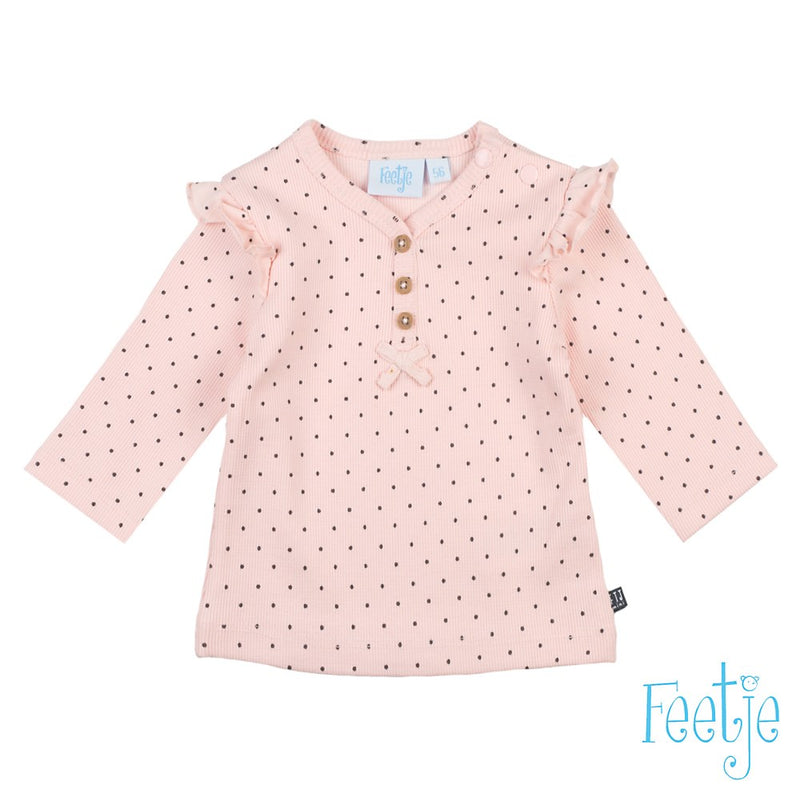 Baby, Roze, 68, Feetje,  Longsleeve, €10-€15