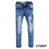 Sturdy Spijkerbroek destroyed denim power stretch
