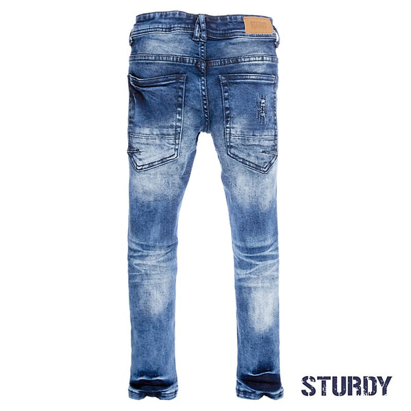 Sturdy Spijkerbroek destroyed denim power stretch