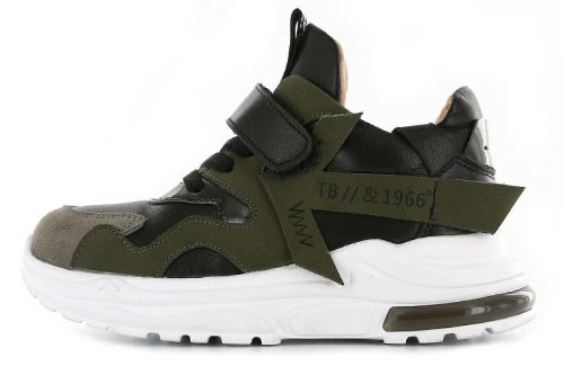 Jongens Shoesme groene runner  van Shoesme in de kleur Groen in maat 35.