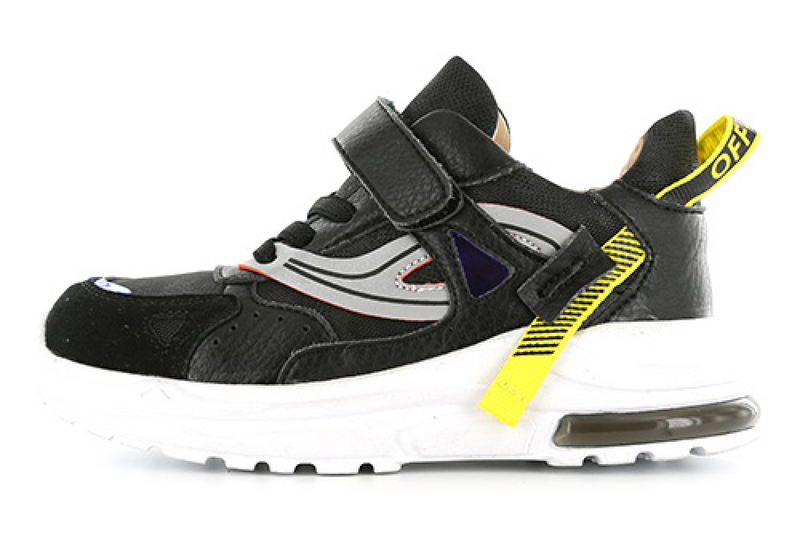 Jongens Shoesme runner  van Shoesme in de kleur Zwart in maat 35.