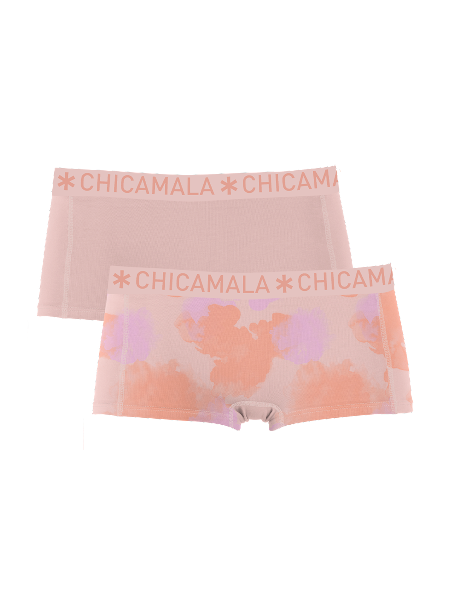 Meisjes Girls 2-pack short Pastelc  van Muchachomalo in de kleur Print/Pink in maat 176.
