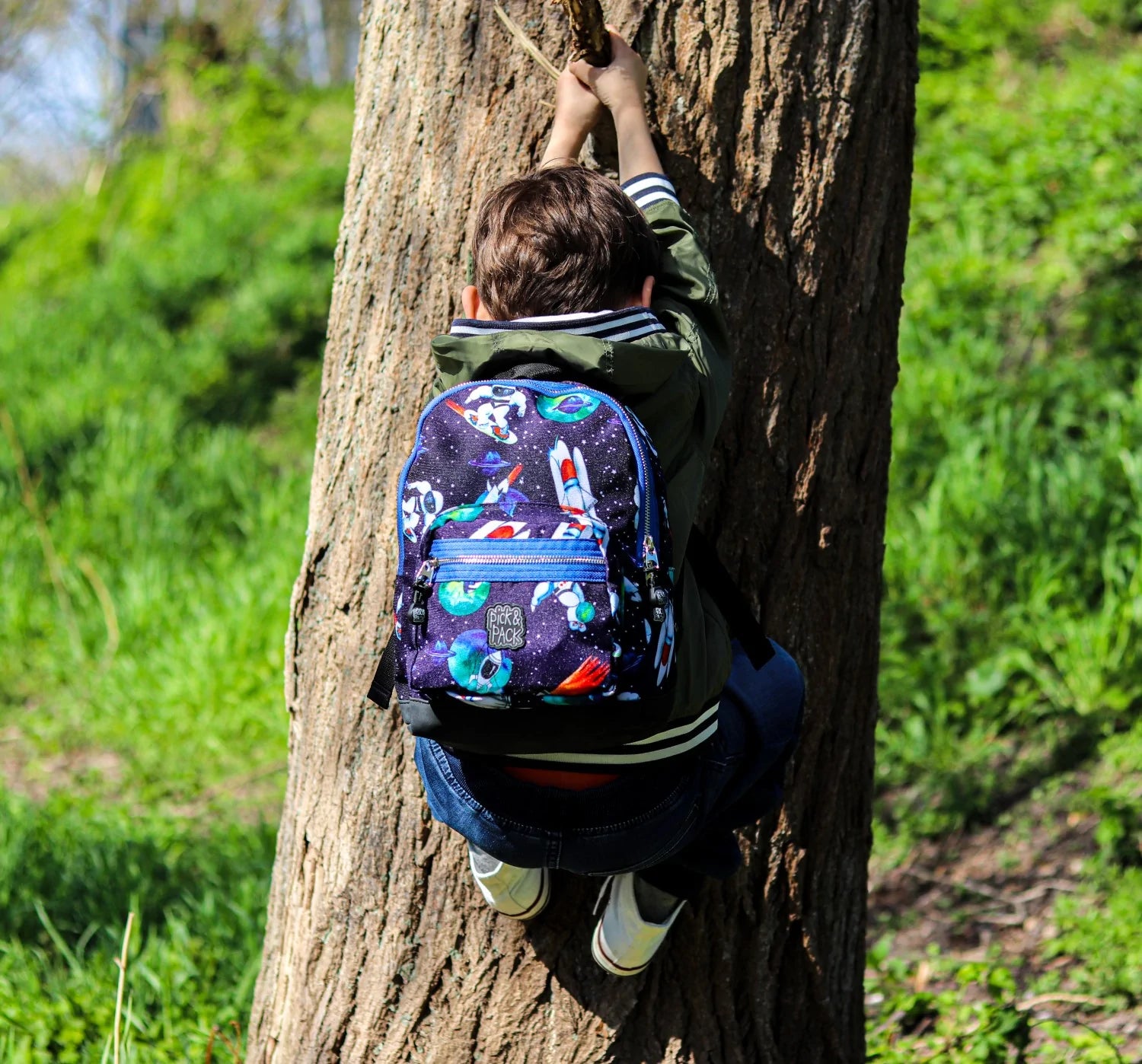 Pick Pack Backpack Boys Space Sports S