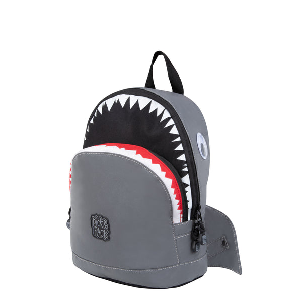 Pick & Pack Rugzak Boys - Shark Shape Reflecting S