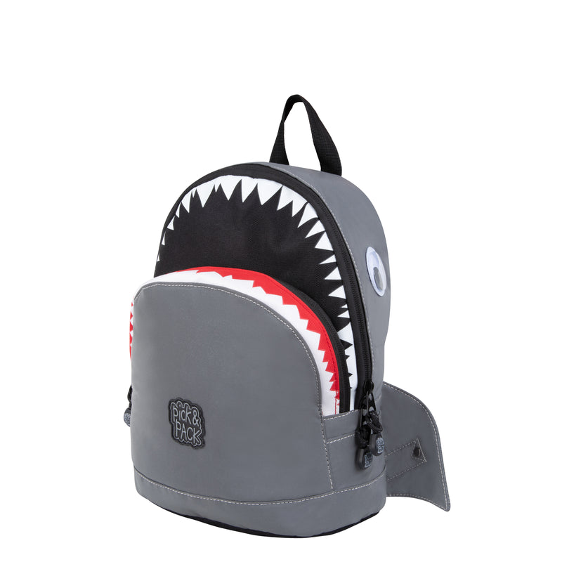 Pick & Pack Rugzak Boys - Shark Shape Reflecting S