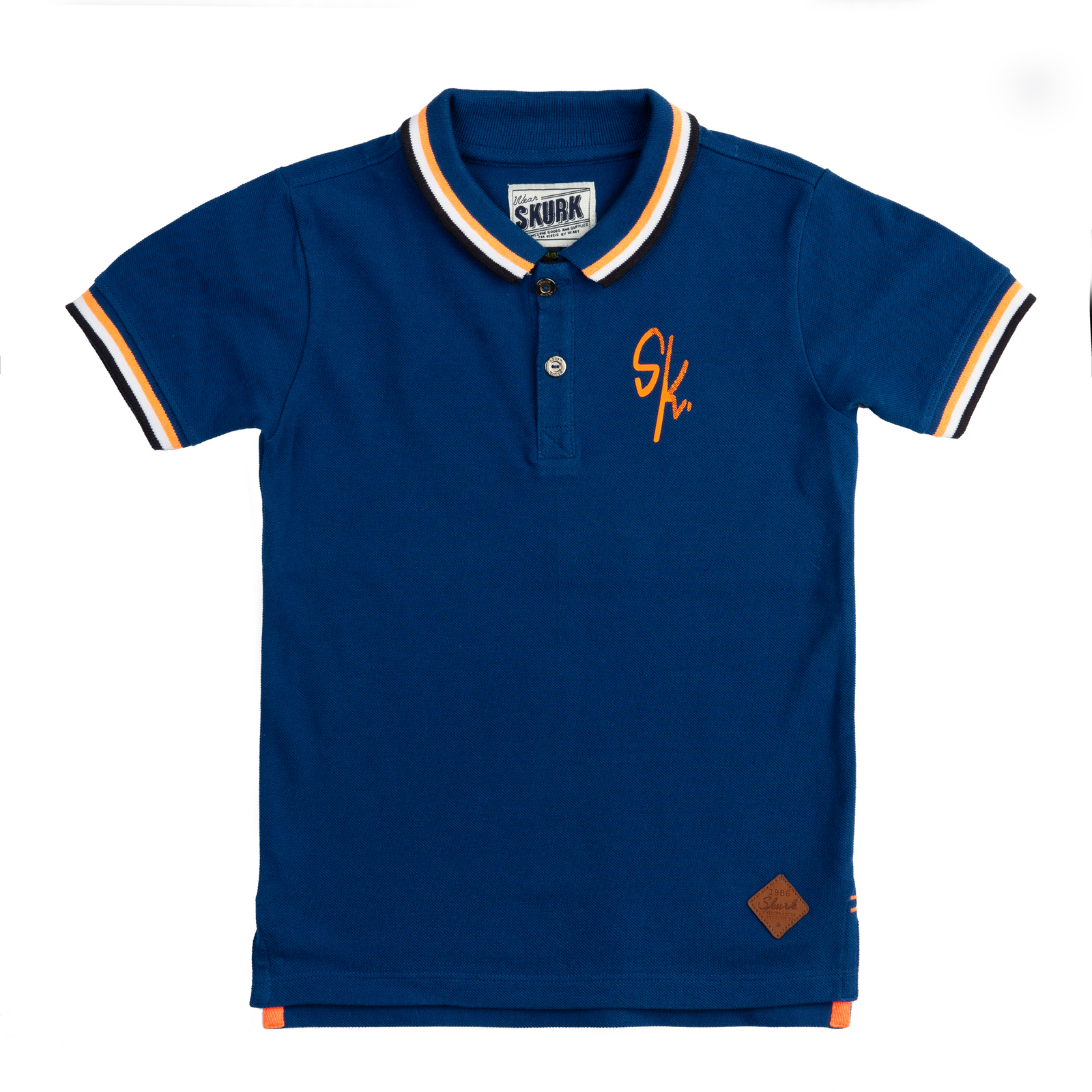 Skurk Polo korte mouw Porter blue