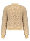Meisjes Donkey reversible indoor jacket van NoBell in de kleur Beige in maat 170-176.