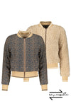 Meisjes Donkey reversible indoor jacket van NoBell in de kleur Beige in maat 170-176.