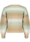 Meisjes Kes dropped sleeve knited sweater gradient effect van NoBell in de kleur Minty Grey in maat 170-176.