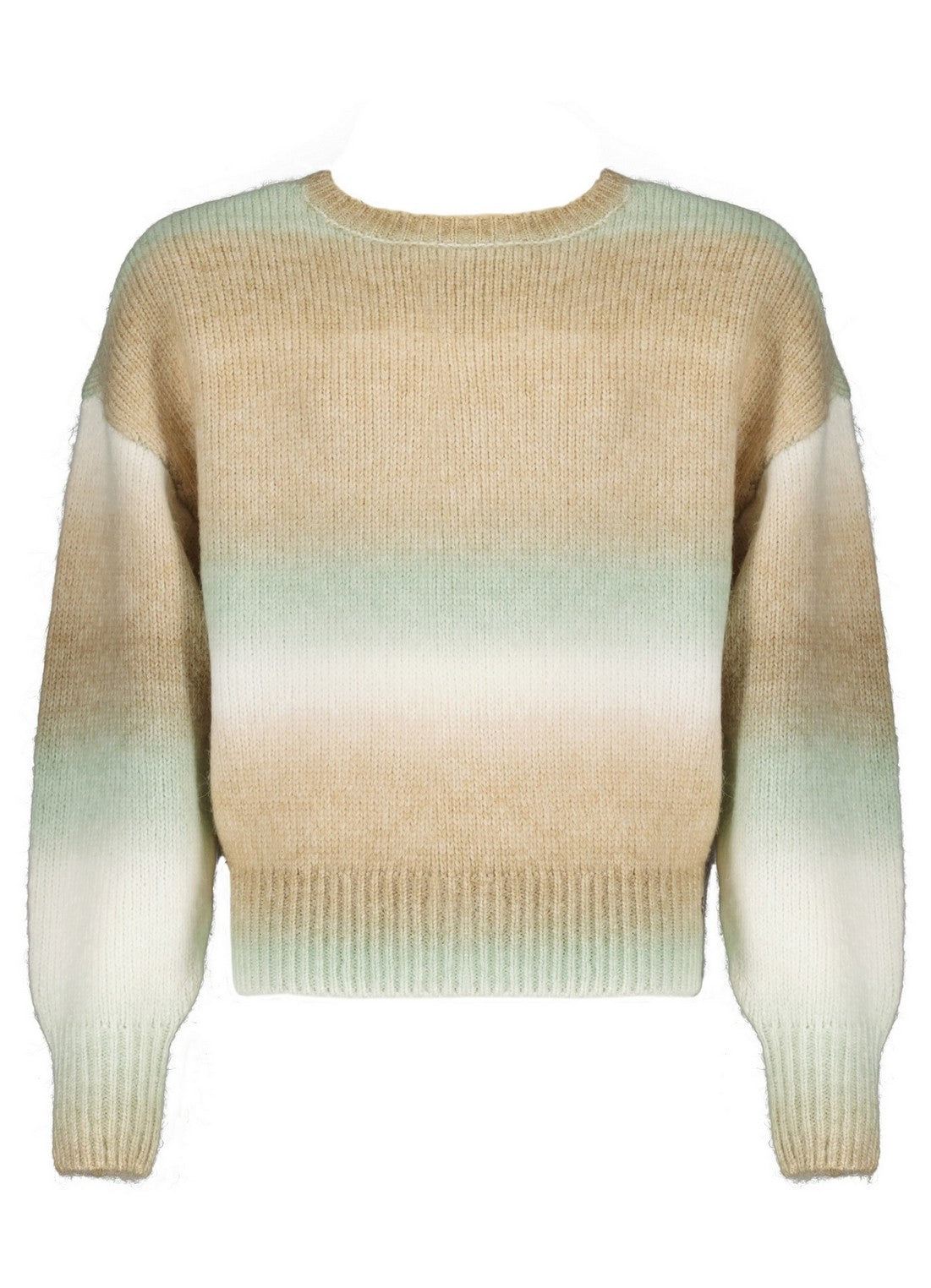 NoBell Kes dropped sleeve knited sweater gradient effect