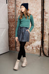 Meisjes Koba cable knit turtle neck l/sl top van NoBell in de kleur Dark Canton in maat 170-176.