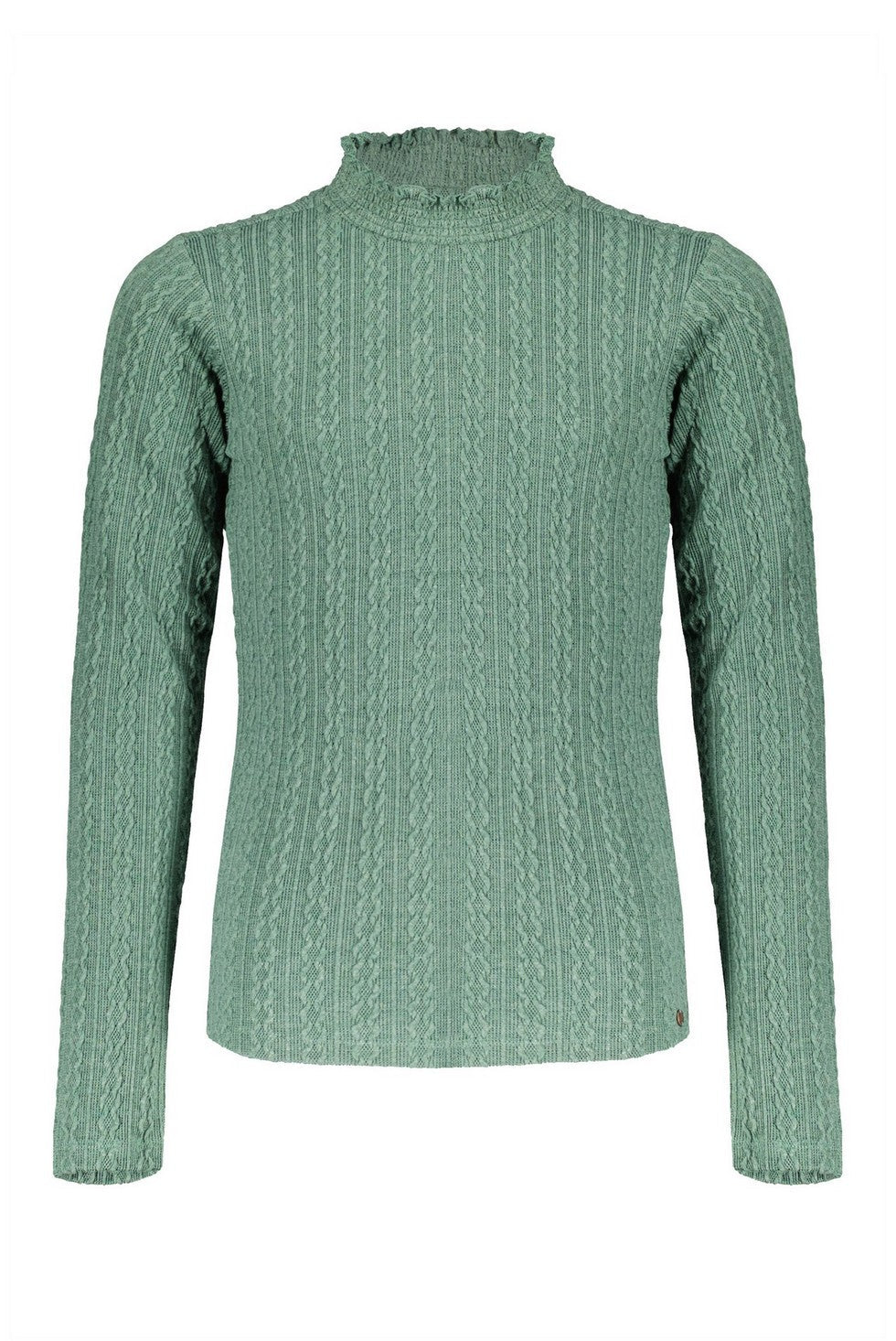 NoBell Koba cable knit turtle neck l/sl top