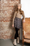 Meisjes Koba cable knit turtle neck l/sl top van NoBell in de kleur Beige in maat 170-176.