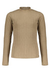 Meisjes Koba cable knit turtle neck l/sl top van NoBell in de kleur Beige in maat 170-176.