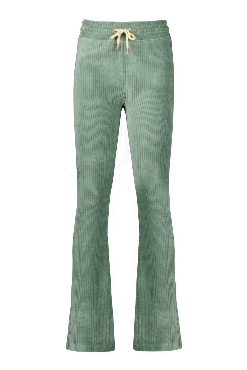 Meisjes Sady velvet rib flared legging van NoBell in de kleur Dark Canton in maat 170-176.