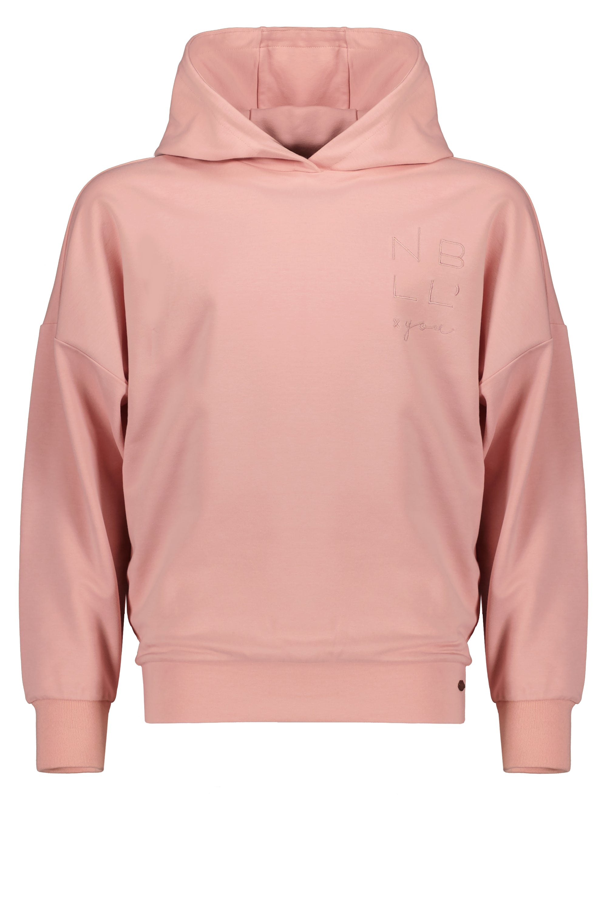 NoBell Kumy hooded sweat with peach finish: NBLL x you
