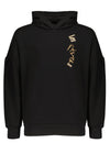 NoBell Kumy hooded furry sweat with dropped sleeves