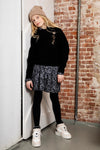 NoBell Kumy hooded furry sweat with dropped sleeves