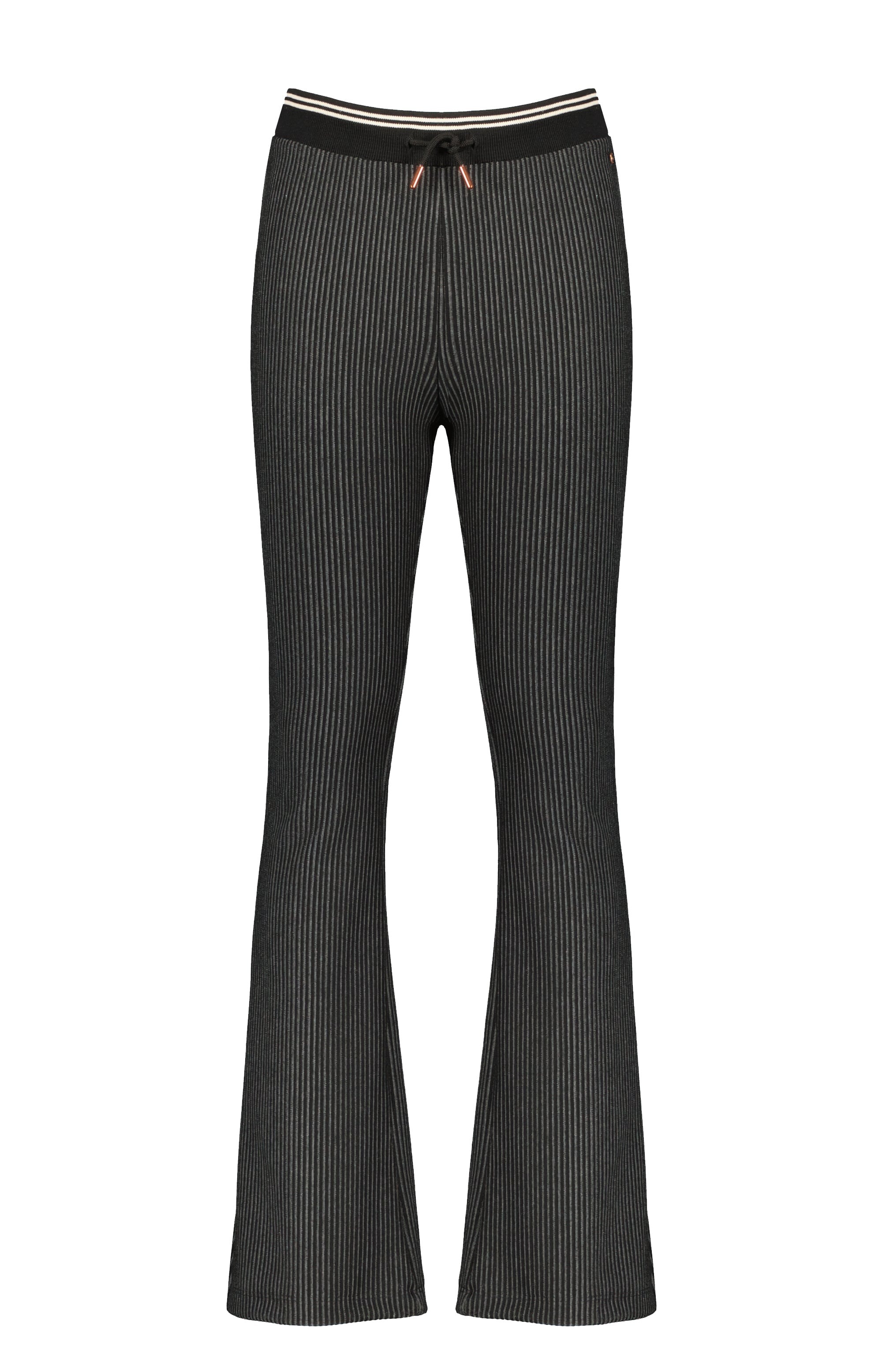 NoBell Sadia striped flared pants with ribbed waistband