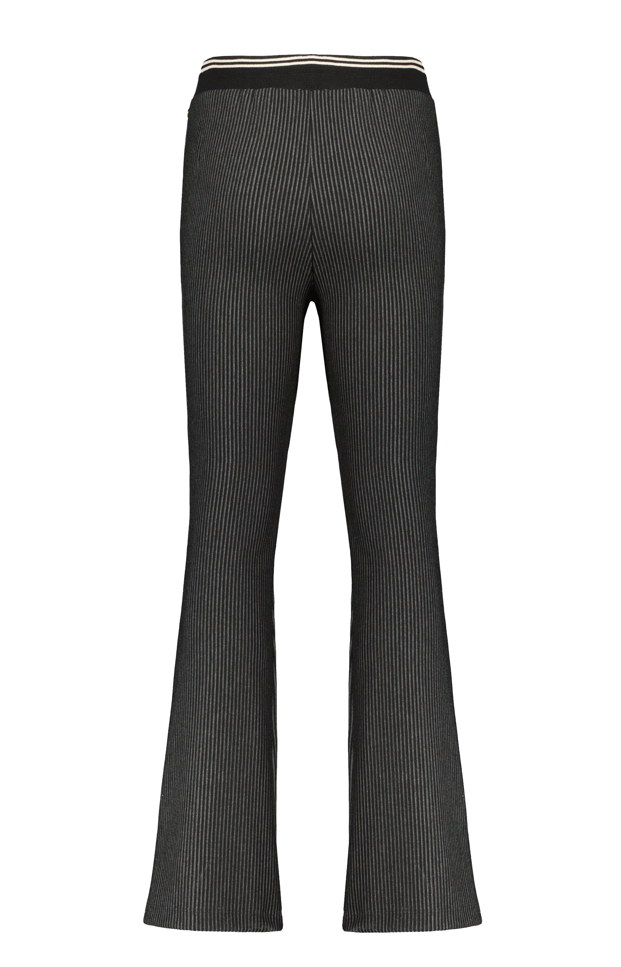 NoBell Sadia striped flared pants with ribbed waistband