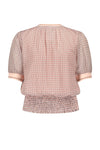 Meisjes Tomas s/sl blouse with rib details van NoBell in de kleur Angel Wings in maat 170-176.