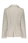 Meisjes Belia checkered blazer with puffed sleeves van NoBell in de kleur Pearl in maat 170-176.