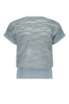 Meisjes Kez loose fit tshirt fancy jersey s/sl van NoBell in de kleur Pearl in maat 170-176.