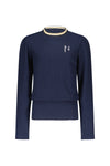 Meisjes Koba curly rib tshirt l/sl with puffed sleeves and rib at neck van NoBell in de kleur Navy Blazer in maat 170-176.