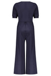 Meisjes Sasha travellers interlock jumpsuit  1/2 sl van NoBell in de kleur Navy Blazer in maat 170-176.