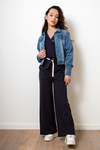 NoBell Sasha travellers interlock jumpsuit  1/2 sl
