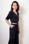 NoBell Sasha travellers interlock jumpsuit  1/2 sl