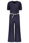 Meisjes Sasha travellers interlock jumpsuit  1/2 sl van NoBell in de kleur Navy Blazer in maat 170-176.