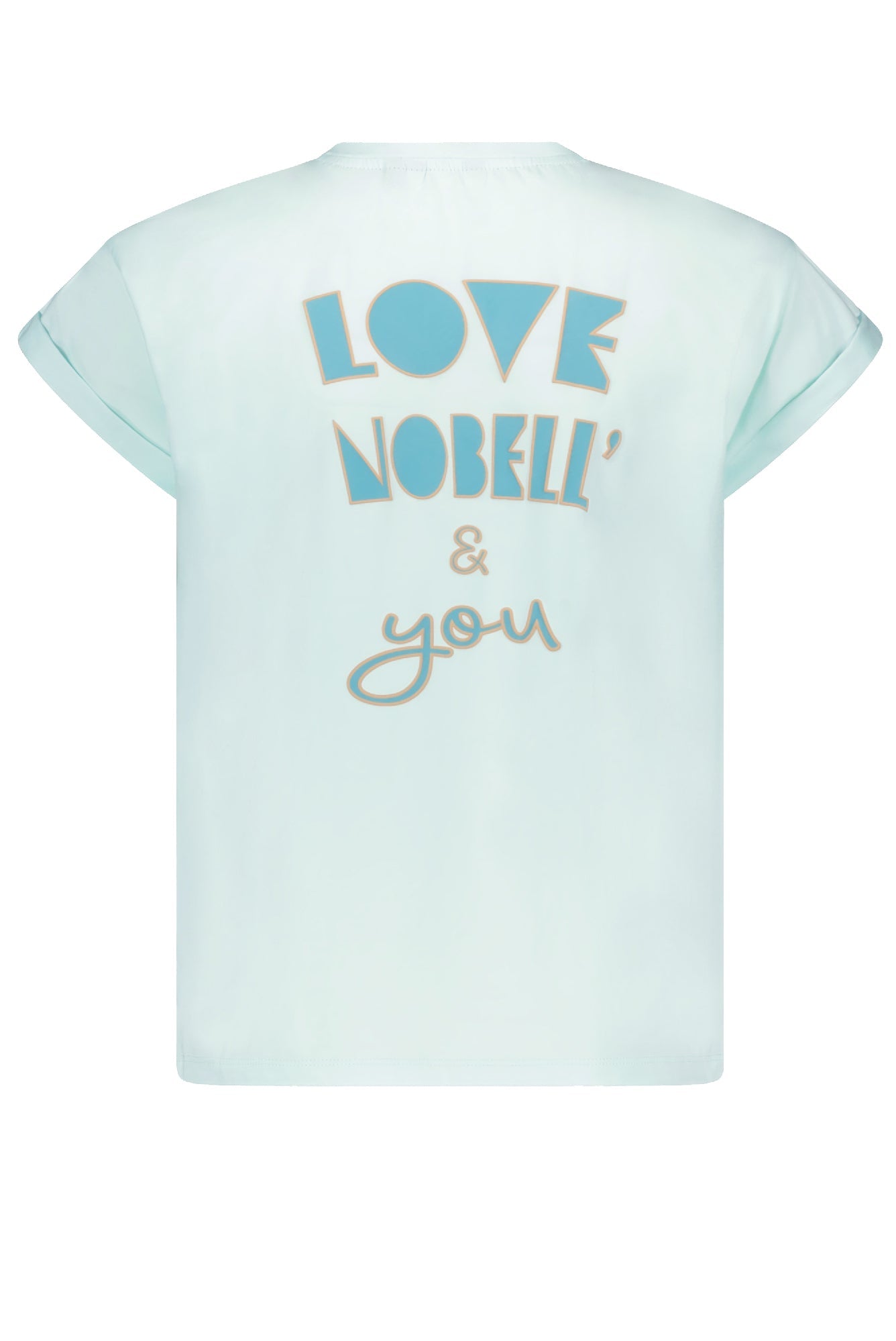 NoBell Kasis crew neck tshirt s/sl with print LOVE PEACE & YOU