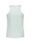Meisjes Kolet singlet with raw edge details van NoBell in de kleur Spa Blue in maat 170-176.