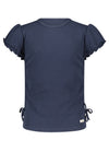 NoBell Koya waffled rib jersey top with pull up strings at sideseams