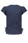 NoBell Koya waffled rib jersey top with pull up strings at sideseams