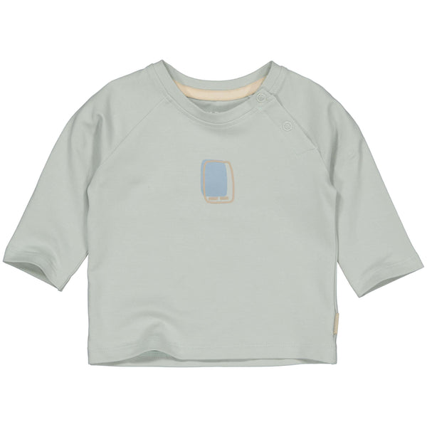Jongens Longsleeve Samuel van Quapi Newborn in de kleur Blue Grey in maat 68.