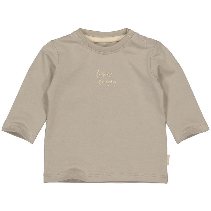 Jongens Longsleeve Sander van Quapi Newborn in de kleur Grey Dessert in maat 68.
