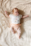 Meisjes T-shirt with collar Sarra van Quapi Newborn in de kleur Off White in maat 68.